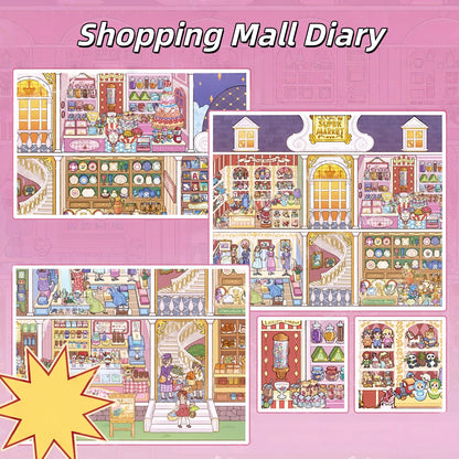 Shopping Mall Diary 3D Sticker