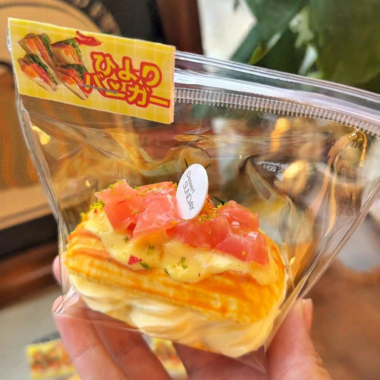 Salmon Mini Cream Puff Squishy