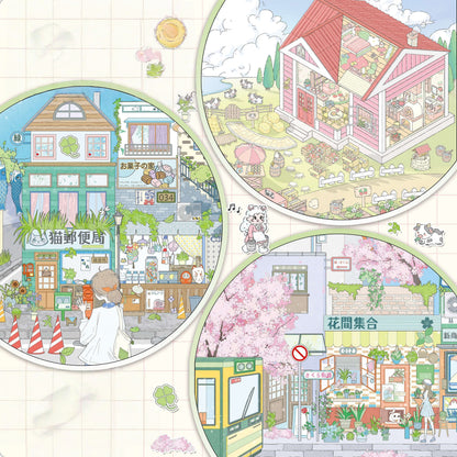 Fantasy Lanes 3D Sticker | 3 Cute Miniature Scenes