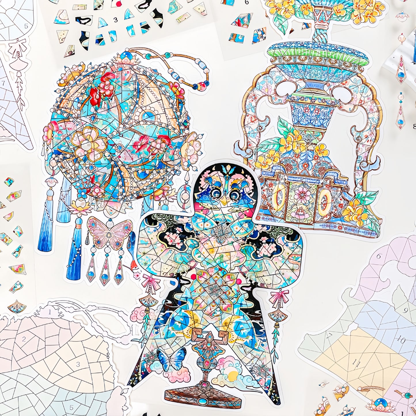Luxury Adornments 3D Sticker | 3 Cute Miniature Scene
