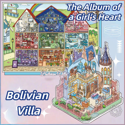 Dream Dwellings 3D Sticker | 2 Cute Miniature Scenes
