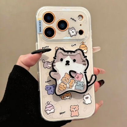 Cat Wobble Magnetic Stand Acrylic Phone Case