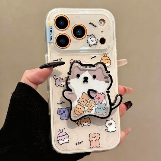 Cat Wobble Magnetic Stand Acrylic Phone Case