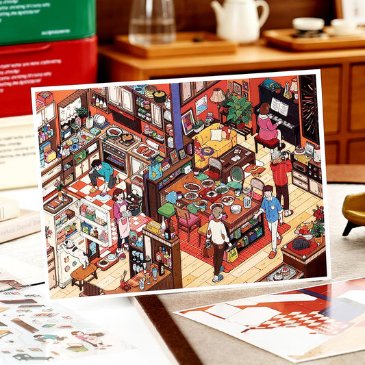 MBTI Home 3D Sticker | 2 Cute Miniature Scenes