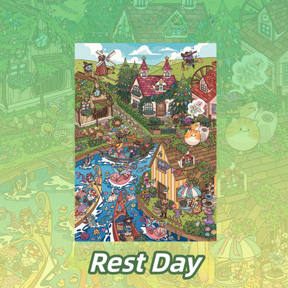 Fabletown 3D Sticker | 4 Cute Miniature Scenes