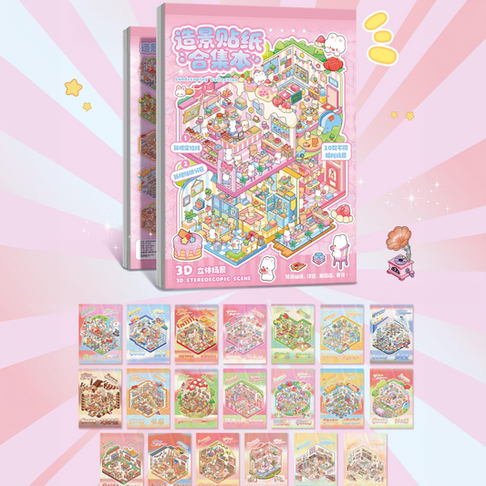 Dream Shop 3D Sticker Book