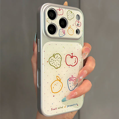 Splash Ink Colorful Line Fruits Acrylic Phone Case