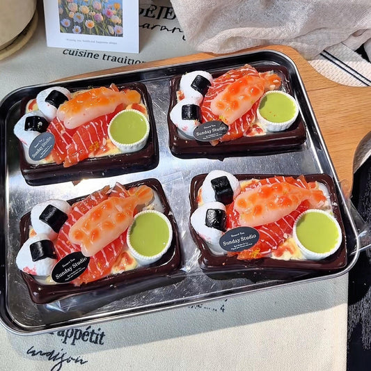 Salmon Sweet Shrimp Rice Ball Snack Platter Squishy