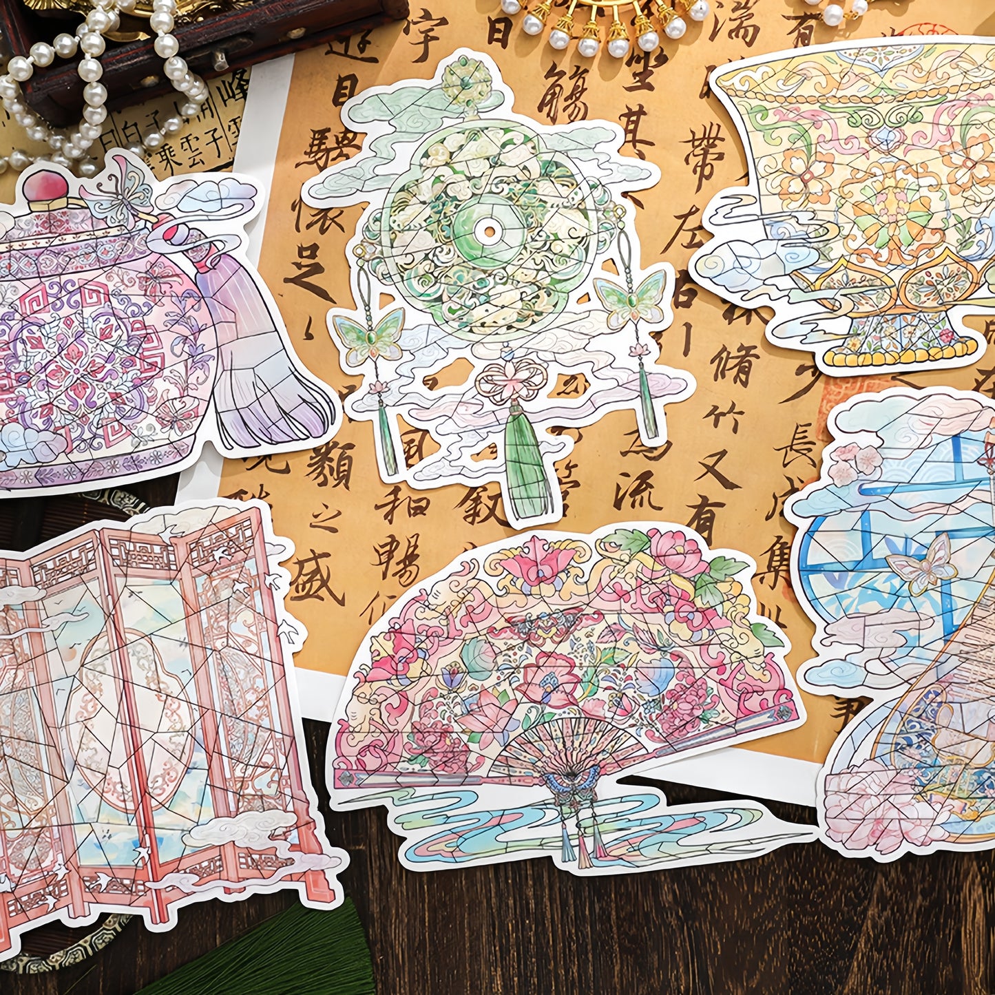 Antique Restoration 3D Sticker | 6 Cute Miniature Scene