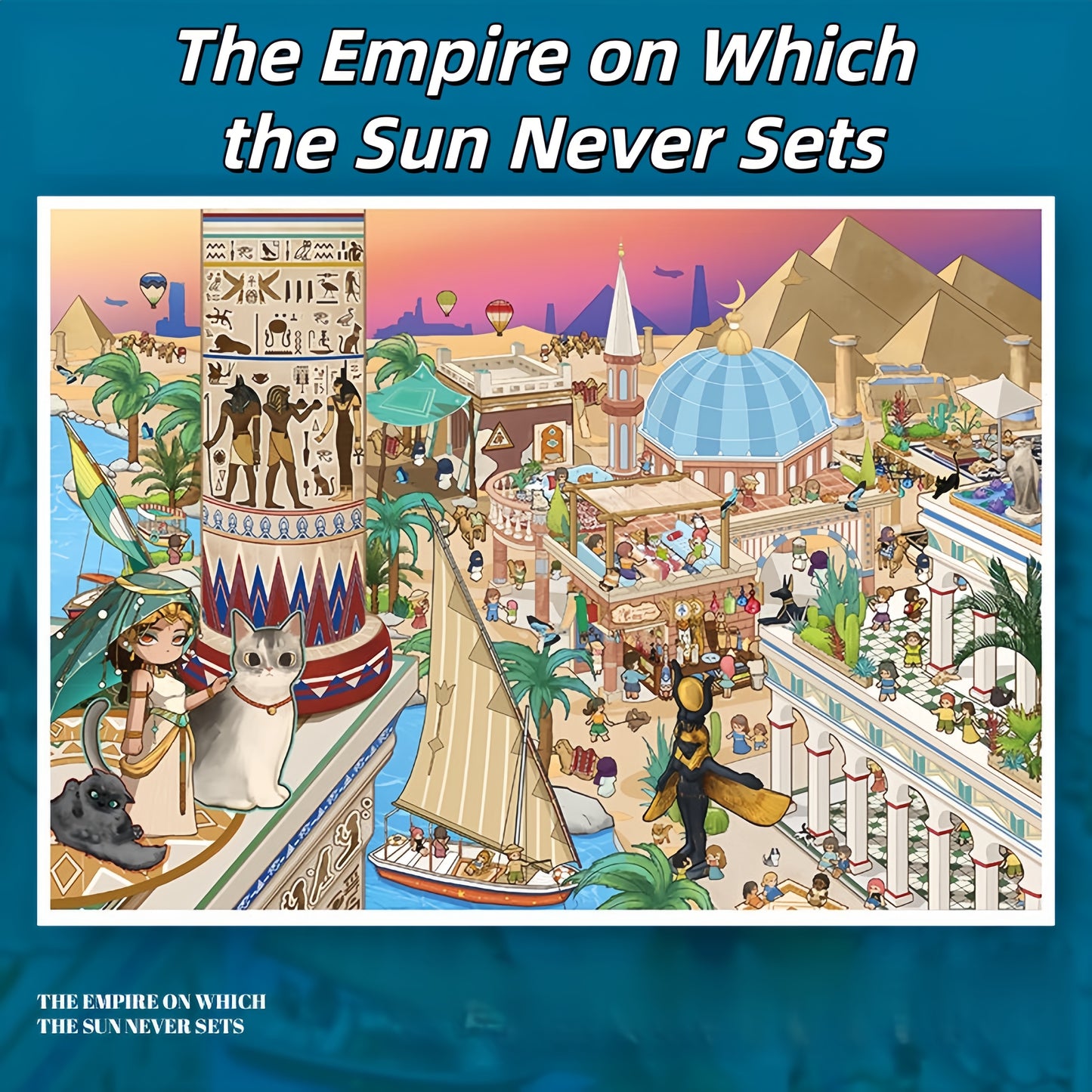 The Empire on Which the Sun Never Sets 3D Sticker