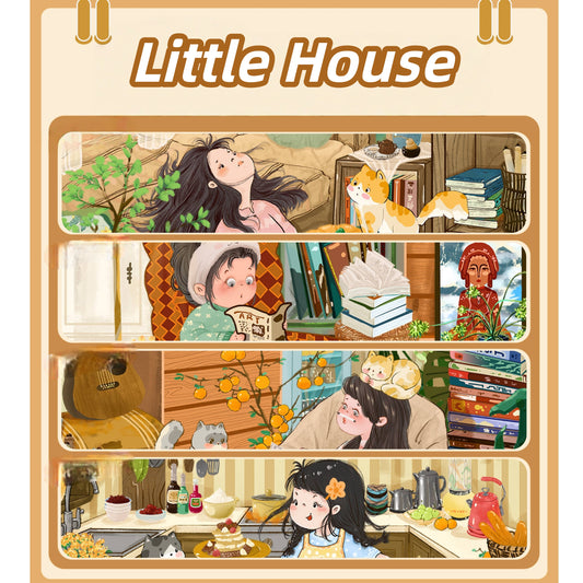 Little House 3D Sticker | 4 Cute Miniature Scenes