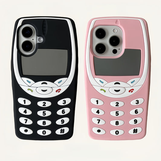 Vintage 3D Button Nokia Silicone Phone Case