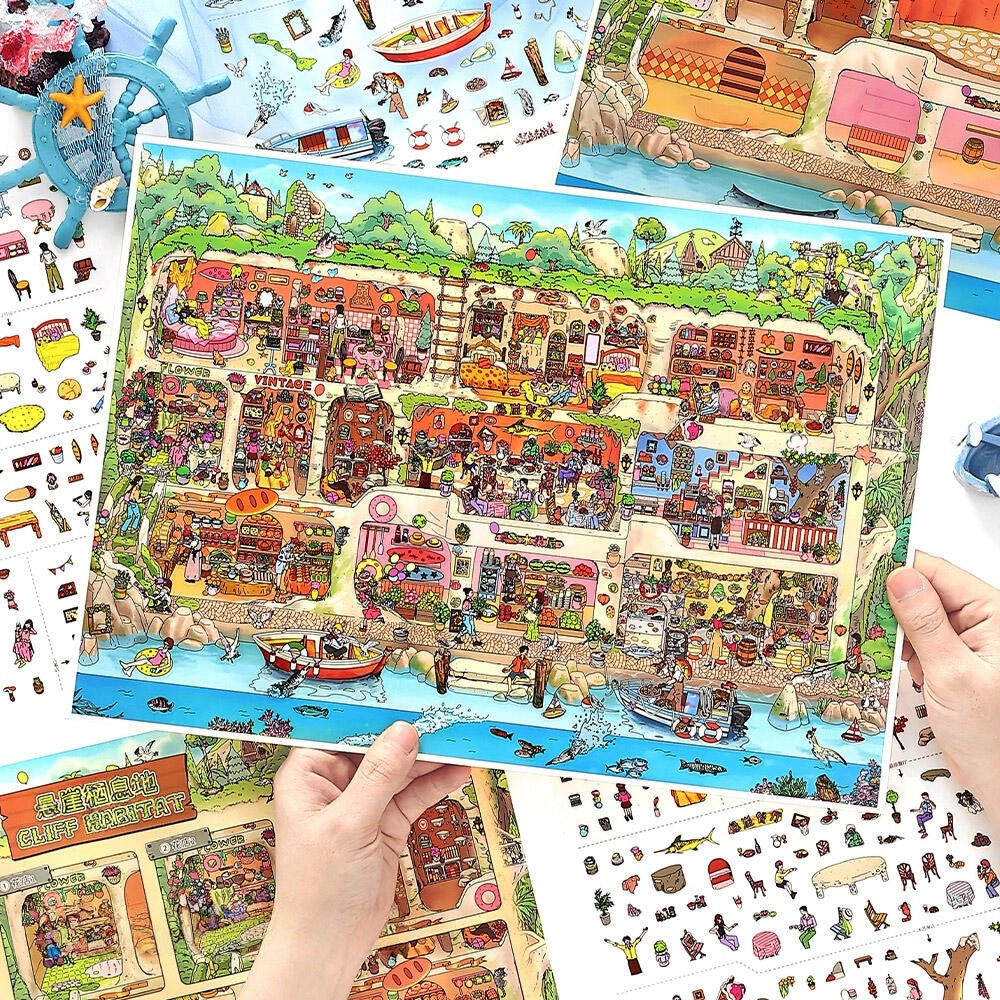 Cliff Habitat 3D Sticker