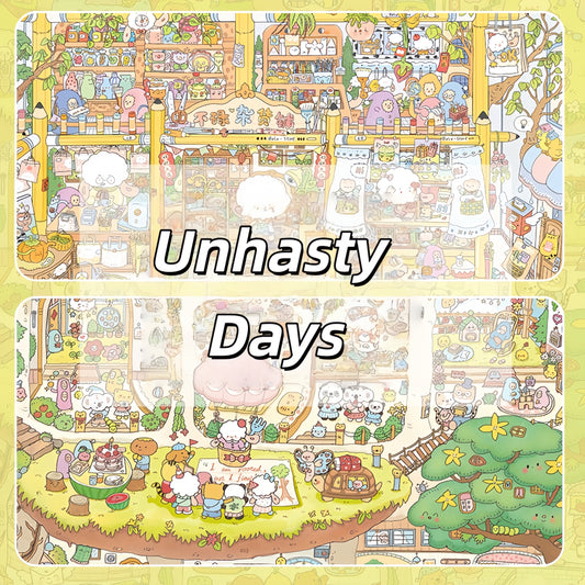 Unhasty Days 3D Sticker | 2 Cute Miniature Scenes
