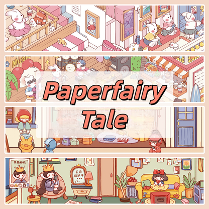 Paperfairy Tale 3D Sticker | 4 Cute Miniature Scenes