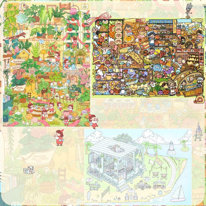 My Summer 3D Sticker | 3 Cute Miniature Scenes