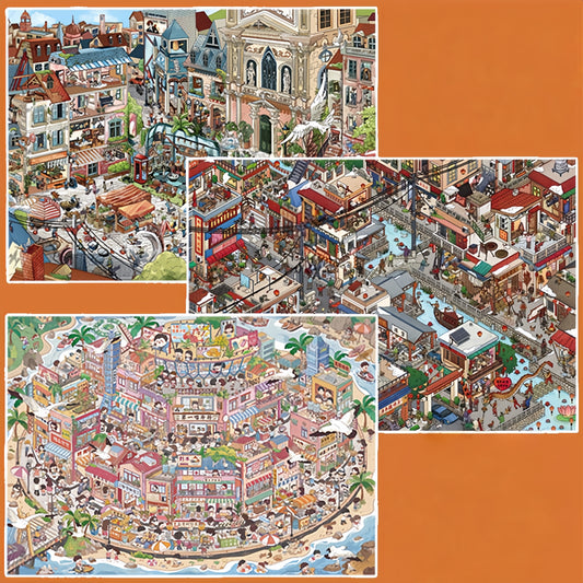 Little Journeys 3D Sticker | 3 Cute Miniature Scenes