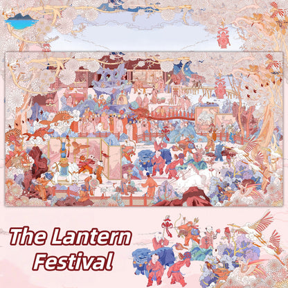 Ancient Chinese Life 3D Sticker | 2 Cute Miniature Scenes