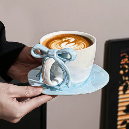 Ribbon Bow Ceramic Mug