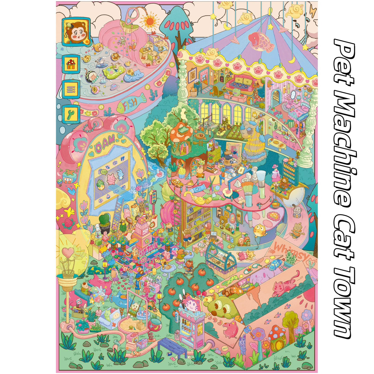 Towns of Wonder 3D Sticker | 3 Cute Miniature Scenes