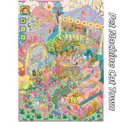 Towns of Wonder 3D Sticker | 3 Cute Miniature Scenes