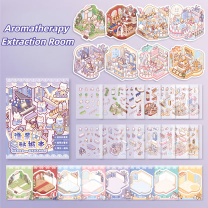 Meow's Daily Life 3D Sticker Book