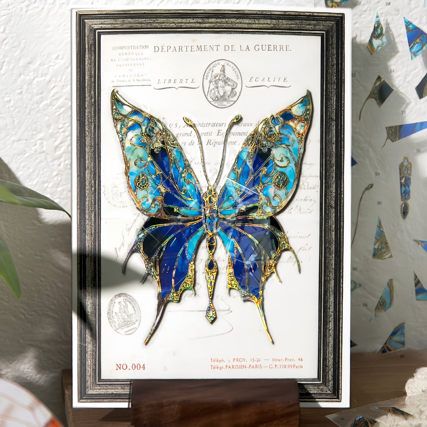 Exquisite Butterfly 3D Sticker | 4 Cute Miniature Scene
