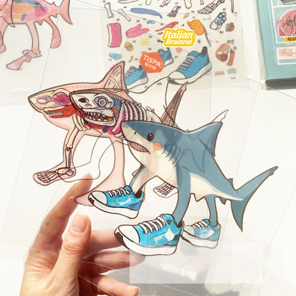 Anatomical Restoration 3D Sticker | 2 Cute Miniature Scenes
