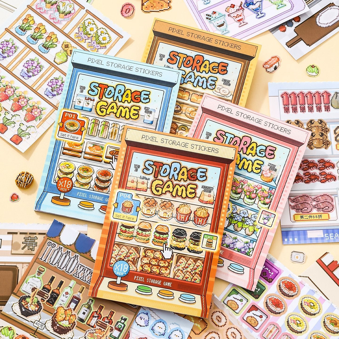Shelf Display 3D Sticker Book