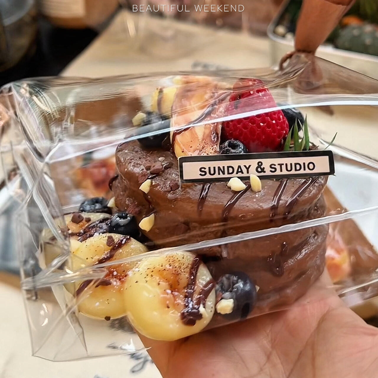 Banana Chocolate Fruit Big Pancake Squishy