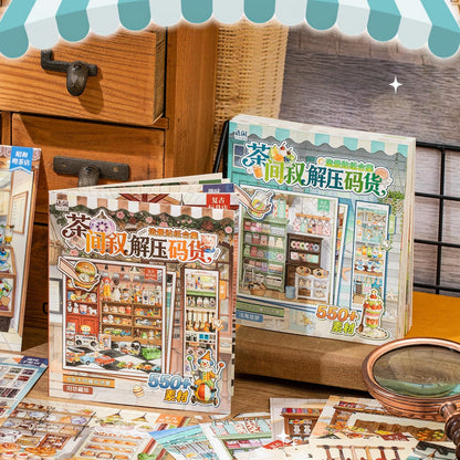 Old Shop 3D Sticker Book