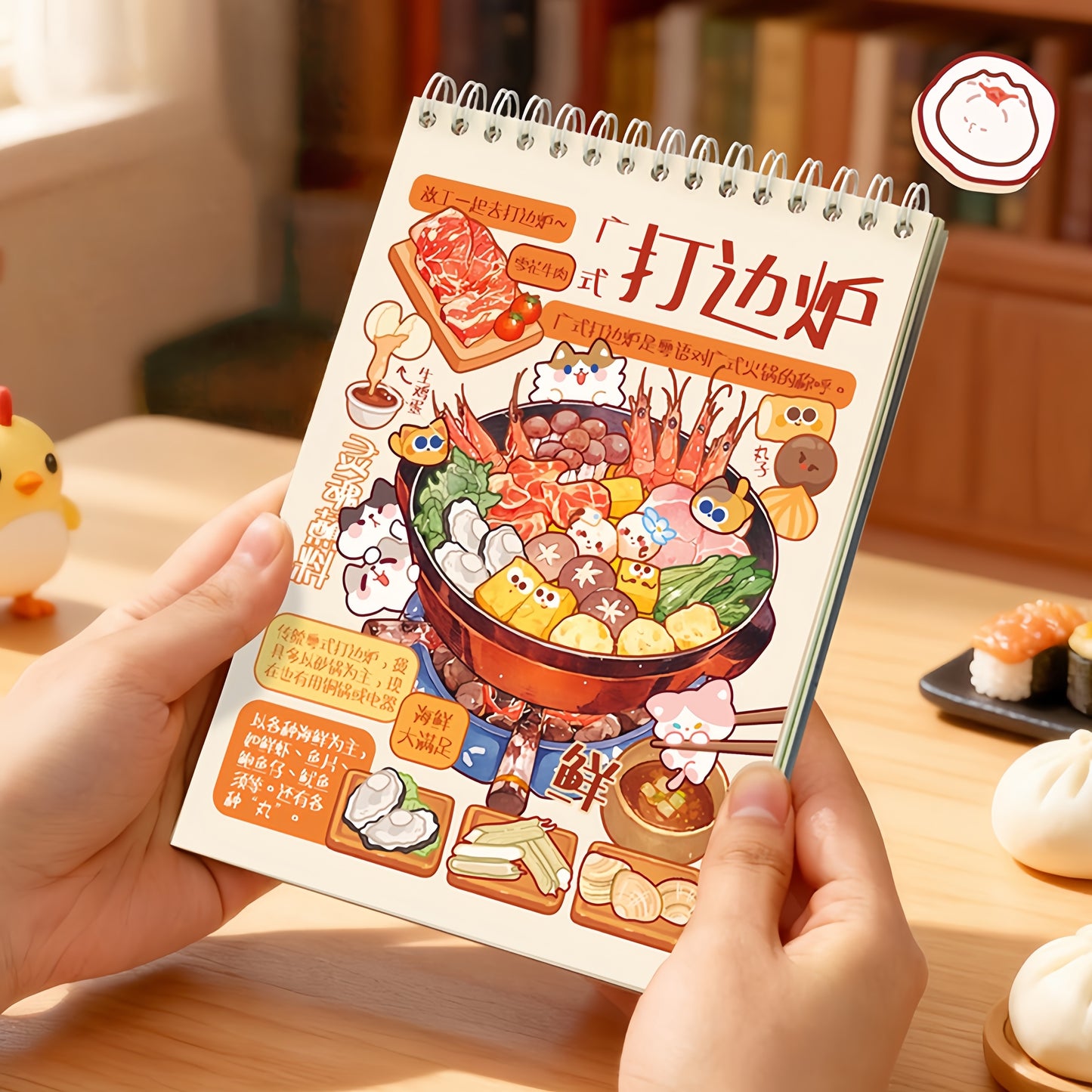 Chinese Food 3D Sticker Book