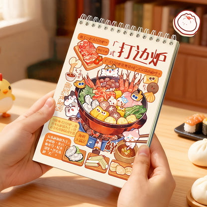 Chinese Food 3D Sticker Book