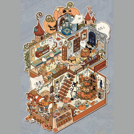 Dreamscape 3D Sticker | 2 Cute Miniature Scenes