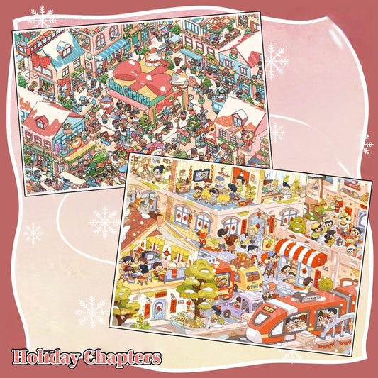 Holiday Chapters 3D Sticker | 2 Cute Miniature Scenes