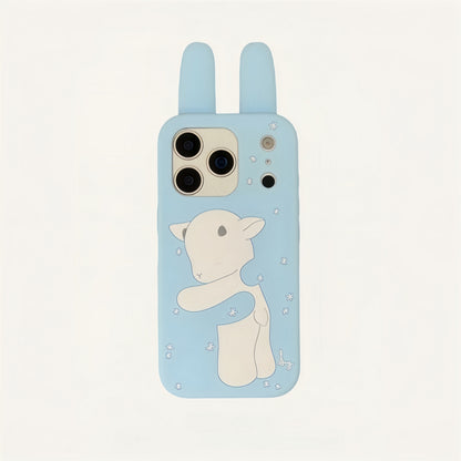 Snowflake Sheep Silicone Phone Case