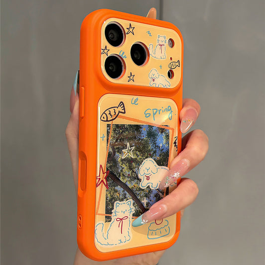 Small Animals and Trees Illustration Acrylic Phone Case