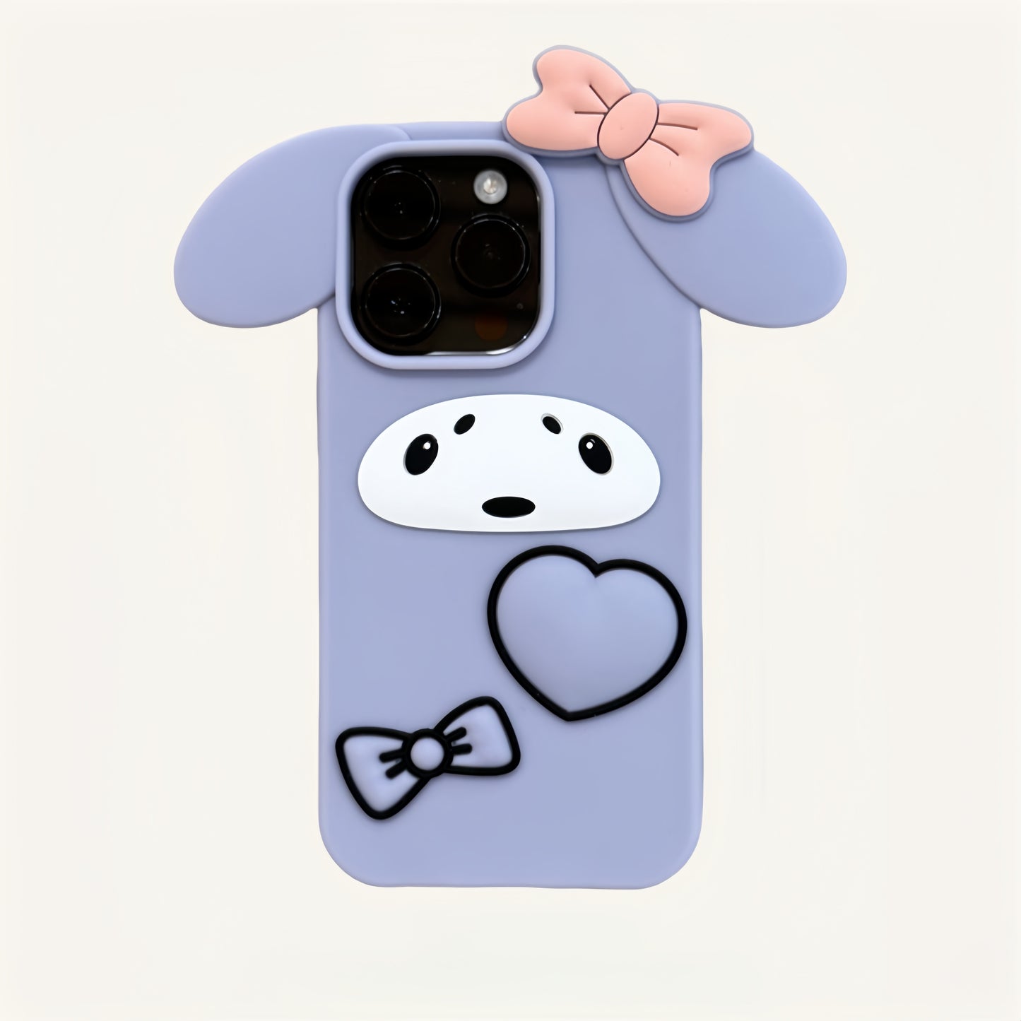 Haze Purple Bunny Silicone Phone Case