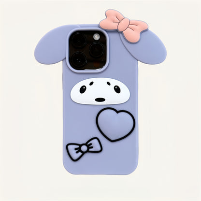Haze Purple Bunny Silicone Phone Case
