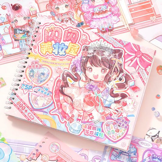 Shining Beauty Shop 3D Sticker Book