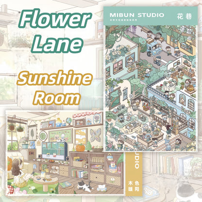 A Pleasant Afternoon 3D Sticker | 2 Cute Miniature Scenes