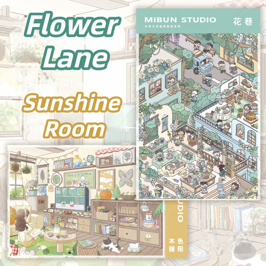 A Pleasant Afternoon 3D Sticker | 2 Cute Miniature Scenes