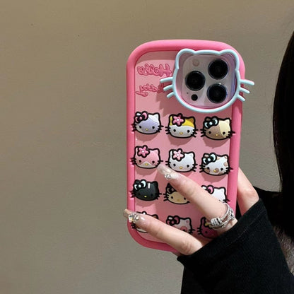 Pink Cat Silicone Phone Case