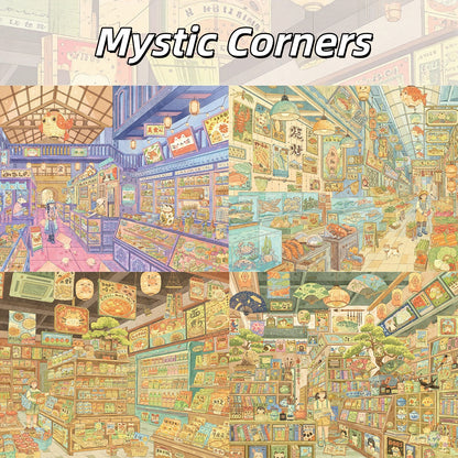 Mystic Corners 3D Sticker | 4 Cute Miniature Scenes