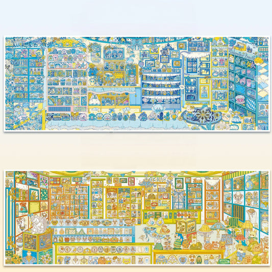 Memory Shop 3D Sticker | 2 Cute Miniature Scenes