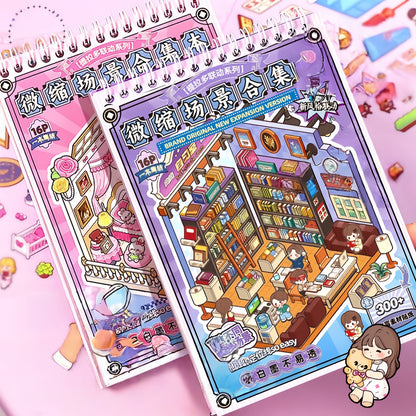 Cartoon Cottage 3D Sticker Book