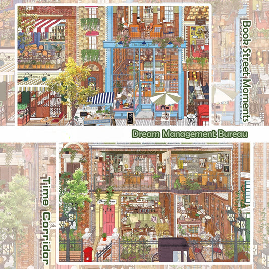 Dream Management Bureau 3D Sticker | 2 Cute Miniature Scenes
