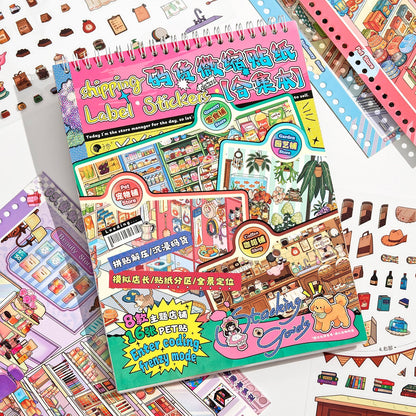 Shelf Display 3D Sticker Book