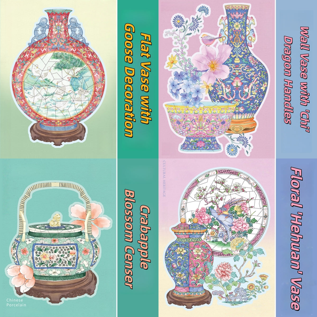 Antique Restoration 3D Sticker | 4 Cute Miniature Scenes