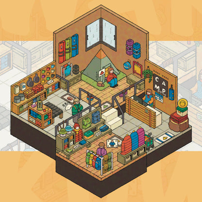 Little House 3D Sticker | 3 Cute Miniature Scenes